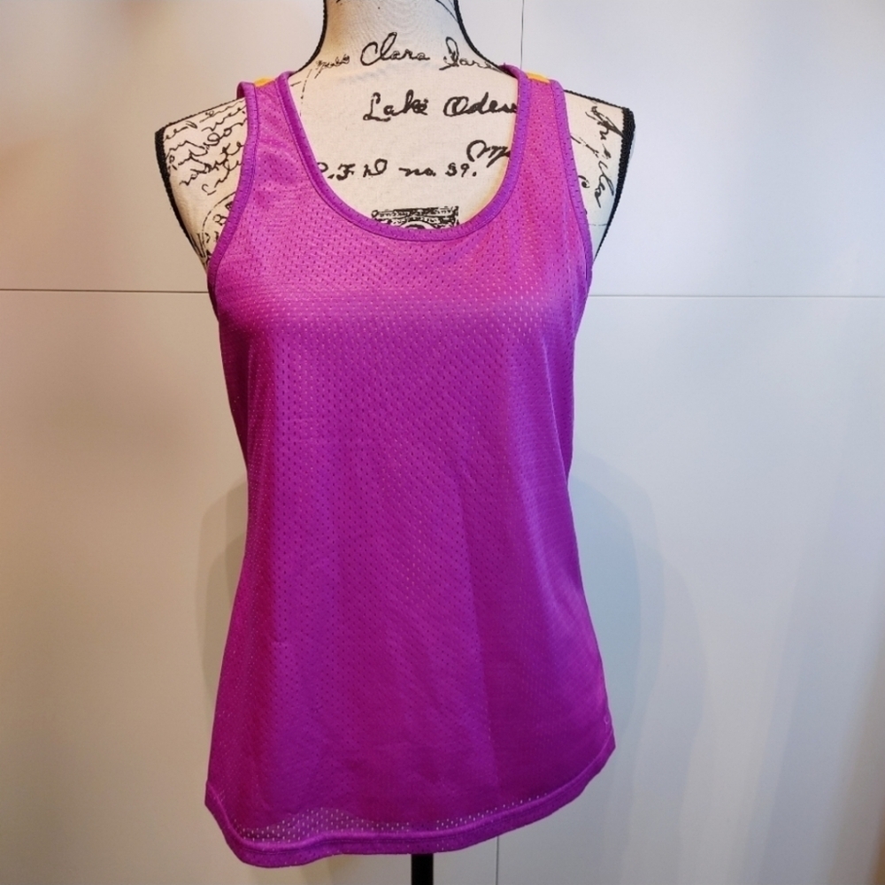 Danskin Now Pink Athletic Tank Top Medium Workout Activewear
